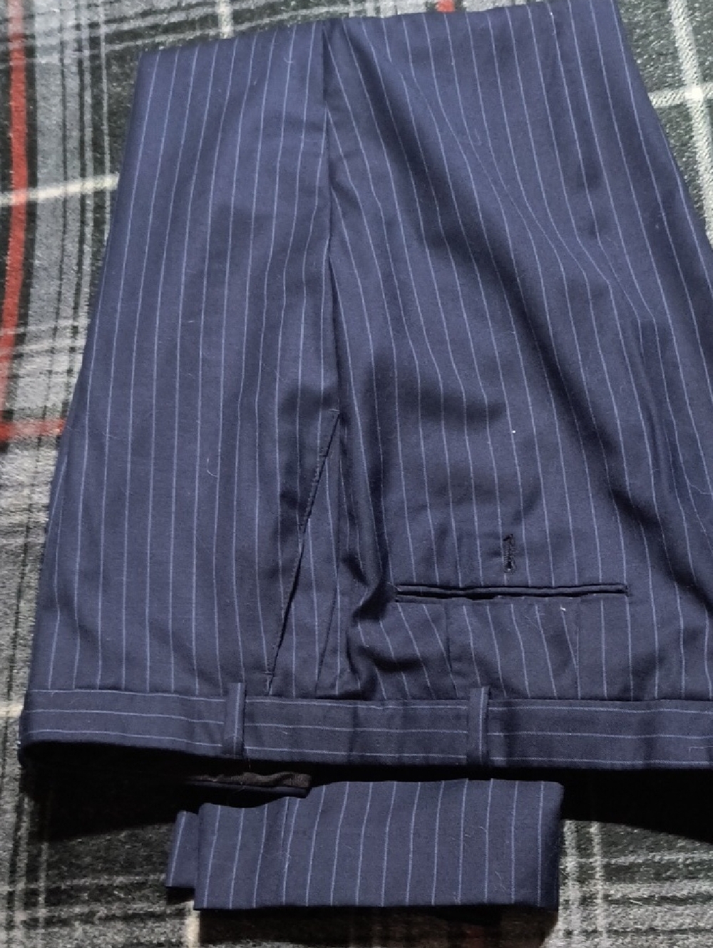 Ralph Lauren Navy Pinstripe Suit Pants
